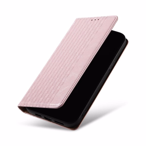 Magnet Strap Case чехол для iPhone 13 Pro Max кошелёк + мини-подвеска ремешок розовый