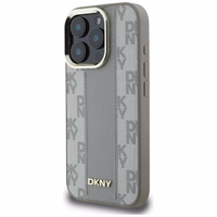 DKNY Checkered Pattern Magsafe iPhone 16 Pro Max Ümbris - Beige