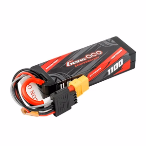 Lipo Gens ace G-Tech 1100 mAh 11,1 V 3S1P 60C GRP-76 kõvakorpusega aku XT60-pistikuga