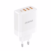 Dudao A5HEU 3xUSB-A 1xUSB-C PD 20W QC3.0 18W+ 2x12W seinalaadija - valge