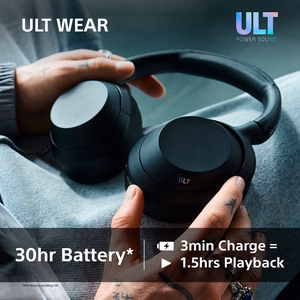 Sony ULT WEAR – juhtmevabad Bluetooth-kõrvaklapid ULT POWER SOUND, sügava bassi, mürasummutuse ja kuni 30 h akuga