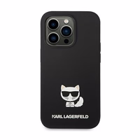 Karl Lagerfeld KLHCP14LSLCTBK iPhone 14 Pro 6.1 "hardcase must / must Silicone Choupette Body