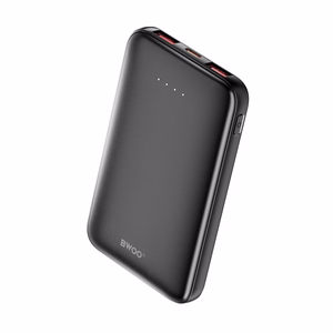 BWOO akupank P72 QC 22.5W PD 20W 5000 mAh, 2 x USB-A ja 1 x USB-C pordiga, must