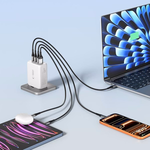 Tech-Protect NC200W-GaN 4-portiline 200W seinalaadija - valge