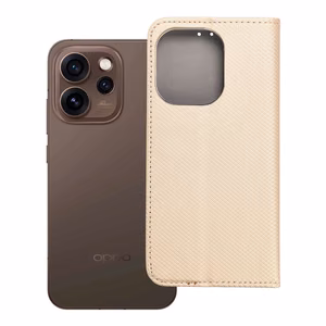 Klapiga ümbris Oppo Reno 15 PRO 5G Smart Case Book kuldne
