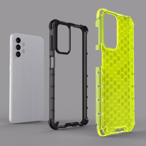 Honeycomb Case kaitsekate TPU kaitserauaga Samsung Galaxy A32 5G läbipaistev