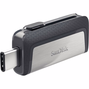 Sandisk Ultra Dual Drive USB Type-C USB flash drive 32 GB USB Type-A / USB Type-C 3.2 Gen 1 (3.1 Gen 1) must,hõbedane