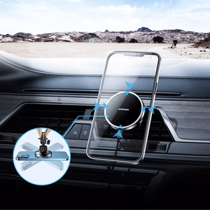 Joyroom Car Magnetic Hoidja Qi Juhtmevaba Inductive Laadija 15W (MagSafe Compatible jaoks iPhone) Must (JR-ZS240)