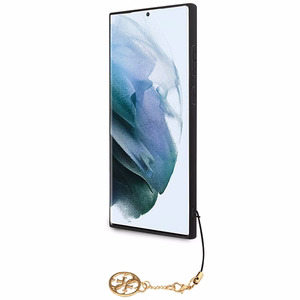 Guess 4G Charms Collection ümbris jaoks Samsung Galaxy S24 Ultra - must