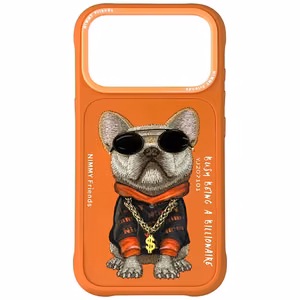 Nimmy Glasses Cool Dog Ümbris jaoks iPhone 17 Pro Max - oranž
