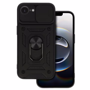 Slide Camera Armor Ümbris jaoks Iphone 16e Must