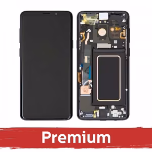 LCD ekraan ühilduv Samsung G965 S9 Plus raamiga / Midnight Black / OEM