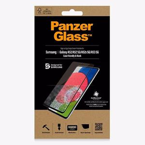 PanzerGlass E2E Microfracture antibacterial glass jaoks Samsung Galaxy A52 / A52 5G / A53 5G - with must raamiga