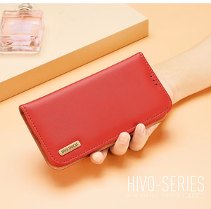 DUX DUCIS wallet ümbris HIVO jaoks IPHONE 15 Plus brown