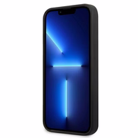 Karl Lagerfeldi silikoonist plaadikott iPhone 13 mini jaoks - must