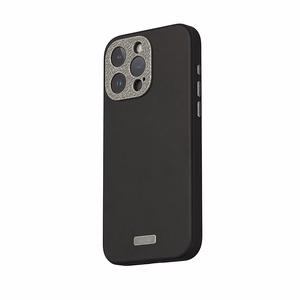 Moshi Napa MagSafe kvaliteetsest vegannahast ümbris seadmele iPhone 15 Pro Max, Midnight Black värvitoonis