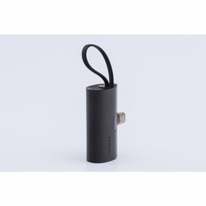 Powerbank Forcell F-Energy Power Plug F5K3 PD 20W 5000 mAh with built-in connector USB C black