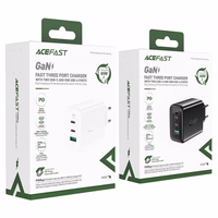 Laadija Acefast "A41" must 65W (2xPD / QC3.0)