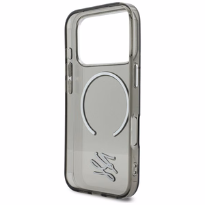 Karl Lagerfeld IML KL Script Logo MagSafe Ümbris for iPhone 17 Pro Max - must