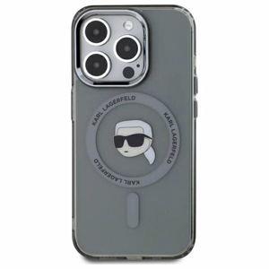 Karl Lagerfeld KLHMP15XHLSKIK iPhone 15 Pro Max 6.7" must/must hardcase IML Metal Karl Head MagSafe
