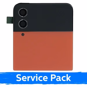 LCD ekraan ühilduv Samsung F721 Z Flip4 (OUTER) raamiga / Punane / (Service Pack)