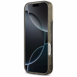 Karl Lagerfeld Liquid Glitter Choupette Logo MagSafe Ümbris jaoks iPhone 17 Pro - Must