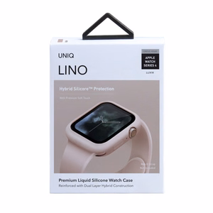 Чехол Uniq Lino для Apple Watch 4 / 5 / 6 / SE 44 мм - розовый