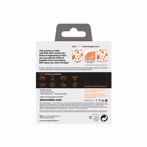 SBS Active Camera Lens D3O Karastatud klaas jaoks iPhone 16 Pro / 16 Pro Max Camera