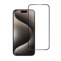 Karastatud klaas to iPhone 15 PRO (full glue) sinine Star 5D must