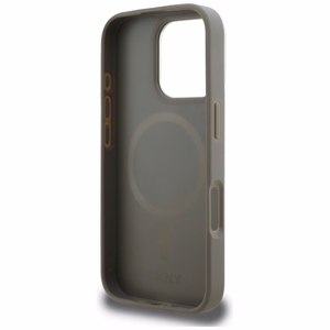 DKNY Checkered Pattern Magsafe Чехол для iPhone 16 Pro Max - бежевый
