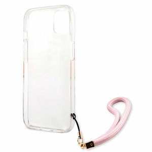 Guess GUHCP13MKCABPI iPhone 13 6.1" розовый/розовый жёсткий чехол Camo Strap Collection