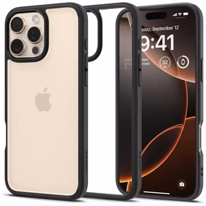 SPIGEN ümbris ULTRA HYBRID jaoks IPHONE 16 Pro matte must