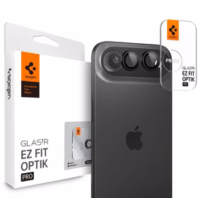 Spigen Optik Pro Glas.tR ”EZ FIT” Camera Cover 2-pack jaoks iPhone Air - must