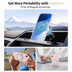 Tech-Protect Silicone MagSafe Ümbris jaoks iPhone 17 Air - Roosa