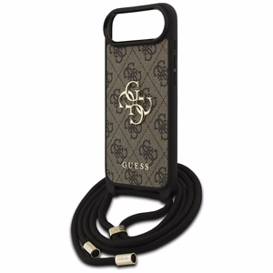 Guess 4G Big Logo Cord Stap Crossbody Ümbris jaoks iPhone 17 Air - Brown