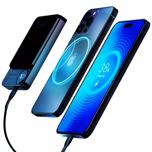 Powerbank 3mk HARDY MagSynergy Ni+ 5,000mAh 22.5W USB 1C1L - черный