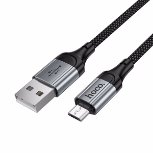 Cable USB A to Micro USB Hoco 2,4A 1,5 m X121 black