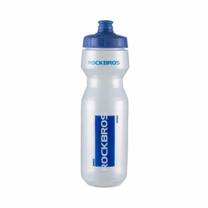 Rockbros 750 ml rattapudel - läbipaistev sinise huulikuga