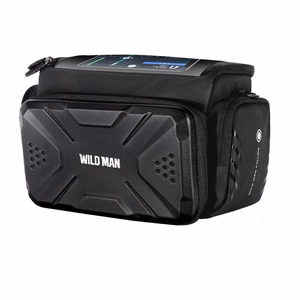 WILDMAN reisikott jalgratta juhtrauale lukuga, 4L, GS6, must