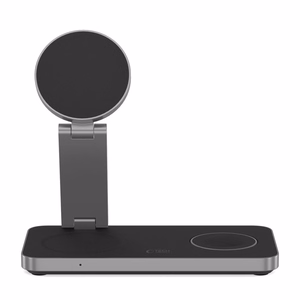 Tech-Protect QI15W-A47 MagSafe 3in1 Induktiivne Laadija + USB-C Kaabel - must