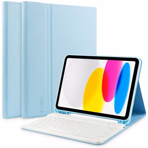 Tech-Protect SC Pen + Keyboard Ümbris with Keyboard jaoks iPad 10.9" 2022 - Light sinine