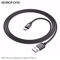 USB Kaabel Borofone "BX87" Must "Type-C" 100cm