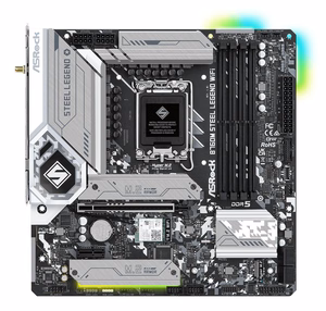 Asrock B760M Steel Legend WiFi emaplaat Intel B760 LGA 1700 micro ATX