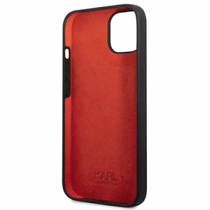 Karl Lagerfeld Silicone Plaque Case for iPhone 13 mini - Black