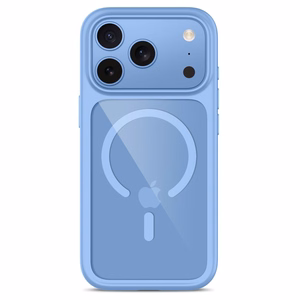 Tech-Protect MagOne CC MagSafe ümbris 2 karastatud klaasiga mudelitele iPhone 18 Pro / 17 Pro, läbipaistev sinine