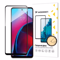 Wozinsky täisliimiga karastatud klaas Motorola Moto G Stylus 2022 9H täisekraani karastatud klaas musta raamiga