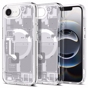 SPIGEN ümbris ULTRA HYBRID MAG compatible with MagSafe jaoks IPHONE 16E 2025 zero one valge