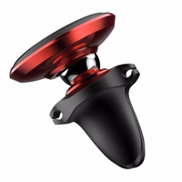 Autohoidik Baseus "Magnetic Air Vent" must/punane (magnetiline / ventilatsioonivõre)