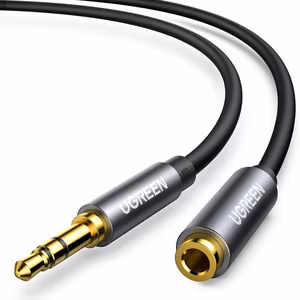Ugreen AV118 10592 kaabel 3.5 mm mini jack (pistik) / 3.5 mm mini jack (pesa) 1m - hõbedane