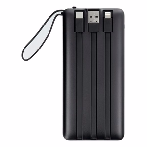 Powerbank Veger C10 (W1116) 10000 mAh with built-in Micro-USB cables / Typ C / Lightning must
